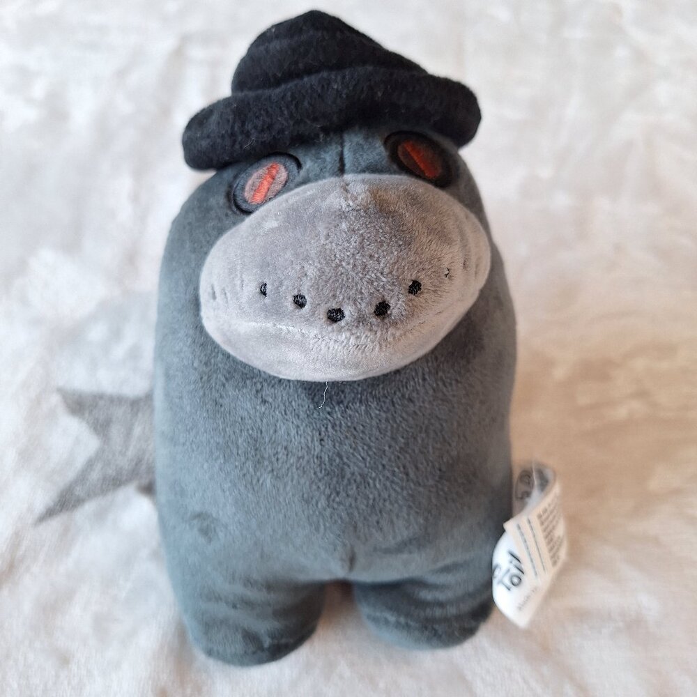 Toikido Among Us Black Top Hat Plague Doctor Crow Crewmate 7" Tall Plush‎ Toy